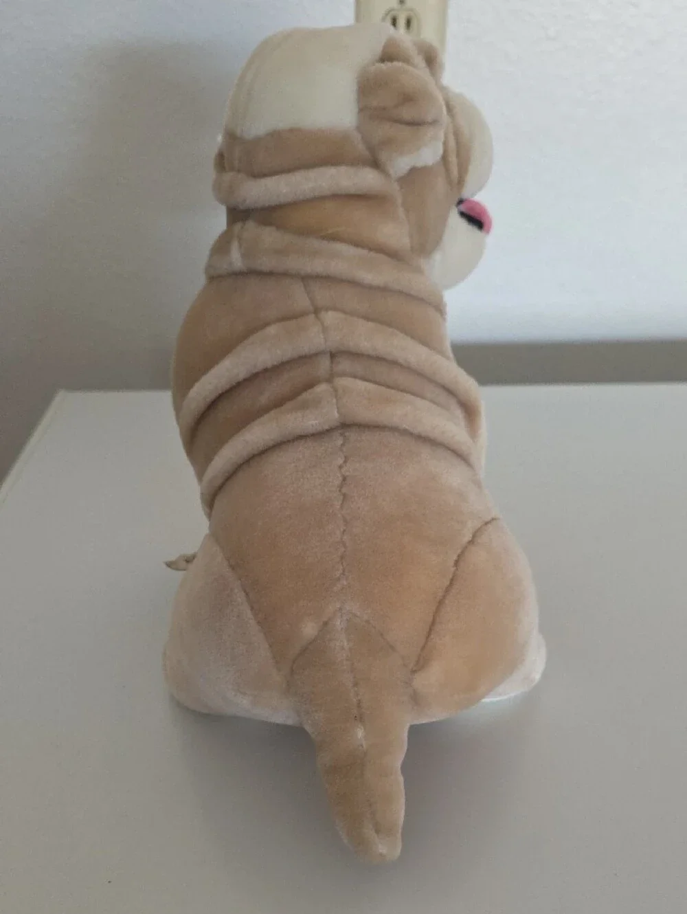 Bestever Plush Bulldog Toy - Tan, Cream, Pink